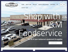 Tablet Screenshot of lmfoodservice.com
